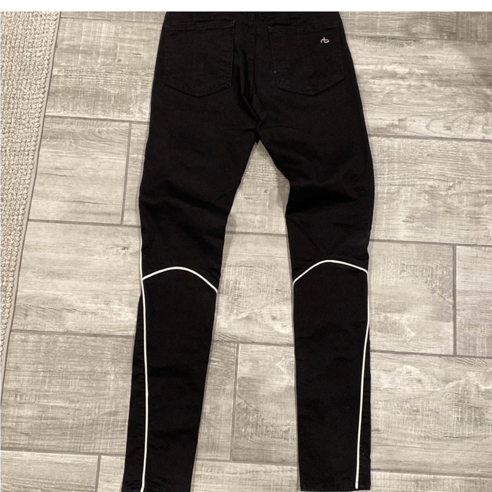 rag & bone Black Skinny Jeans with White Detailing New without tags